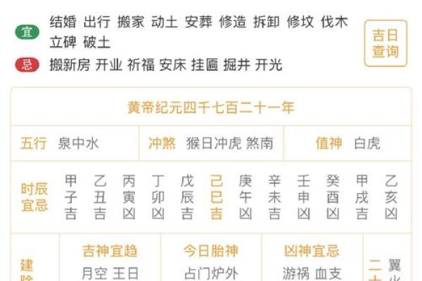 阴历8月份的黄道吉日