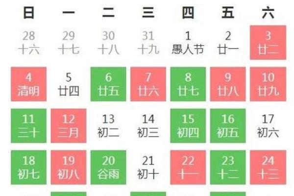 万年历黄道吉日二月