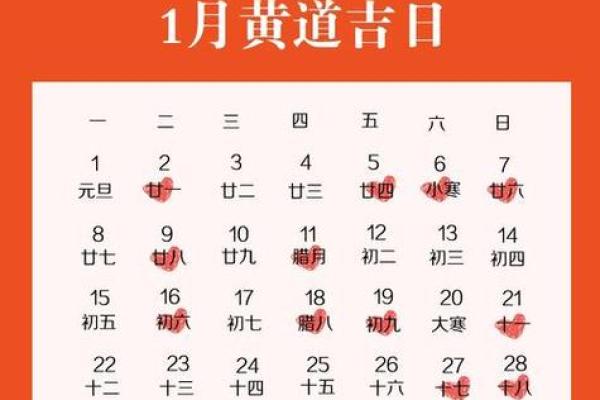 2025年1月开业最佳日子