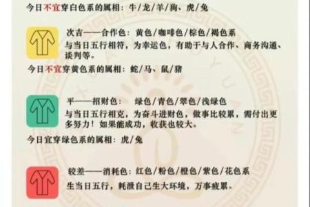 每日五行穿衣指南2025年4月15日