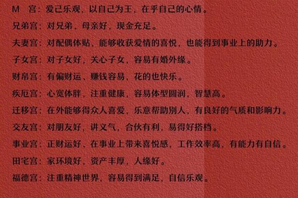 福德宫八座 紫微斗数福德宫八座