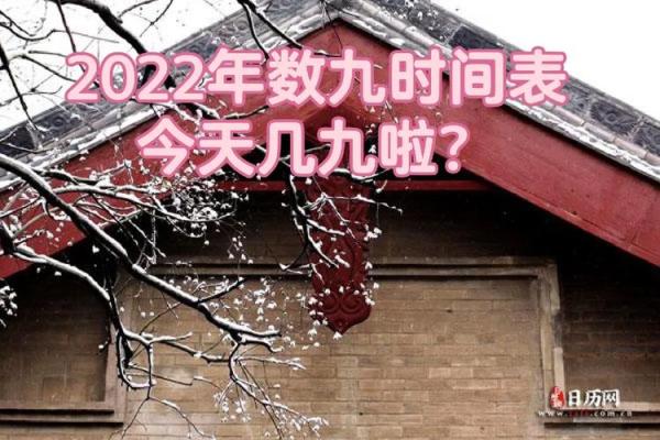 2022年数九时间表查询