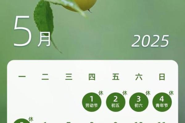 2025年农历五月