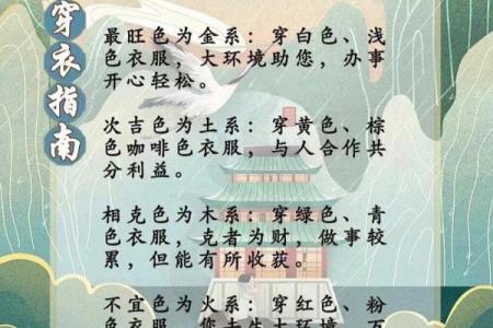 五行穿衣今日颜色2025年4月8日(五行穿衣今日穿什么颜色)