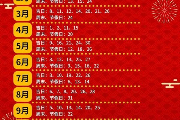 2024年黄道吉日婚嫁10月