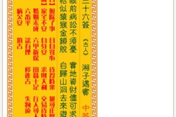 观音灵签100签