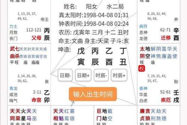 2025年4月3日丑时女命紫微斗数全解盘
